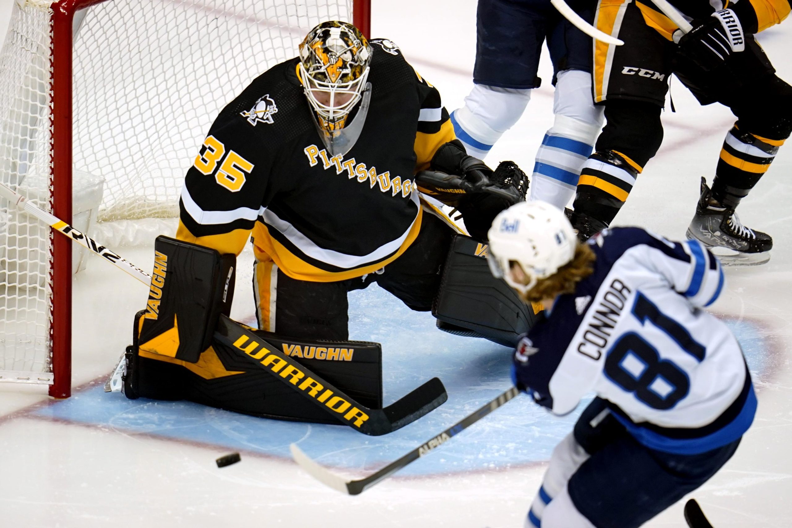 Penguins Rally to Edge Road Weary Jets