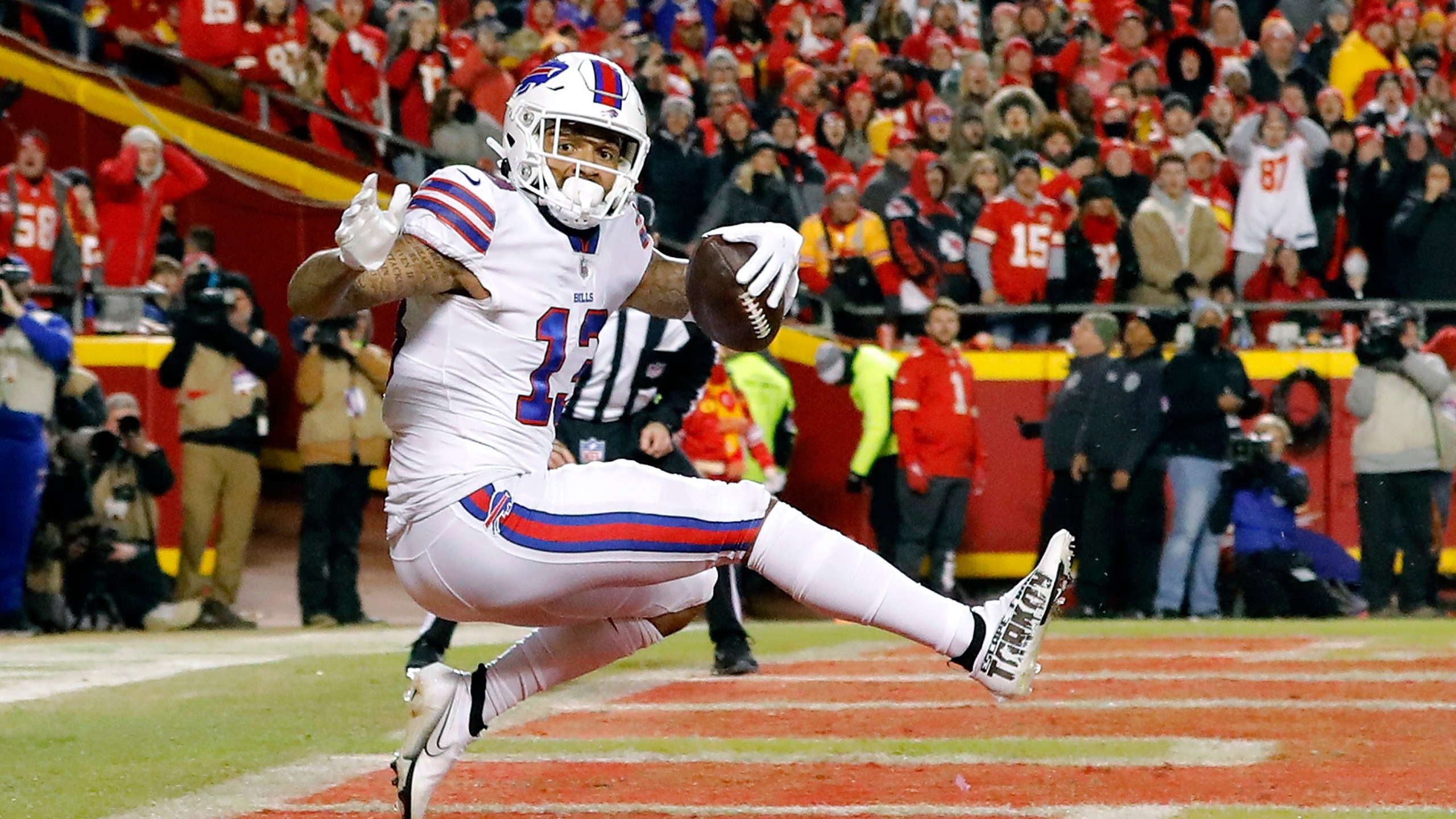 Bills Davis Scores and Makes Postseason History